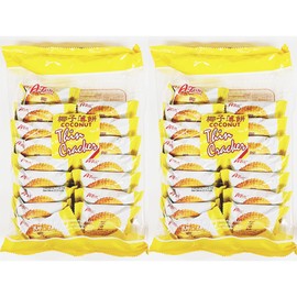 Coconut Thin Crackers, Individual Pack Snacks,264g, 2 Pack