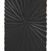 CosmoLiving by Cosmopolitan Wood Geometric Carved Pillar Candle Holder, Set