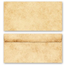 Envelopes Antique & History, History 50 Envelopes (without Window) DIN Long (220 x 110 mm) Paper-Media