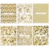 Set of 20 Lace Flowers 3D Nail Stickers, Nail Art,