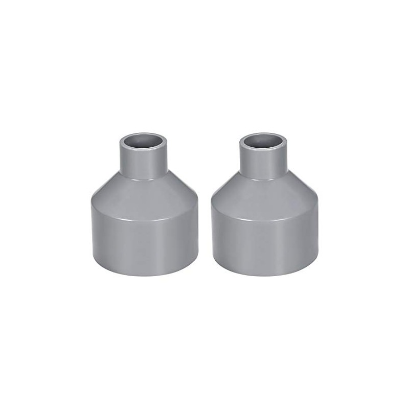 sourcing map PVC DWV Reducing Coupling Schedule 40 Gray 20mm