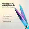 9.5" Rainbow Heavy Duty Tailor Fabric Scissors, Purple Pink