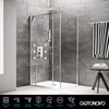 gotonovo Ceiling Mounted Rain Mixer Shower Faucet Set Chrome Polished