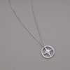 GAVU Women's 925 Sterling Silver Necklace with Zirconia Compass Pendant