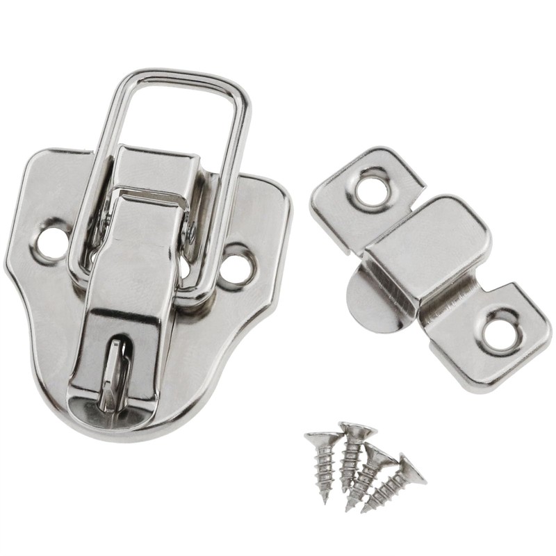 safycaby 2 PCS Metal Duckbilled Box Hasp Lock Toggle Latch