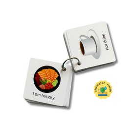 Communication Cards for Special Needs, Set of 48 Picture Exchange Communication, Non Verbal Aid Autism Senior Autistic