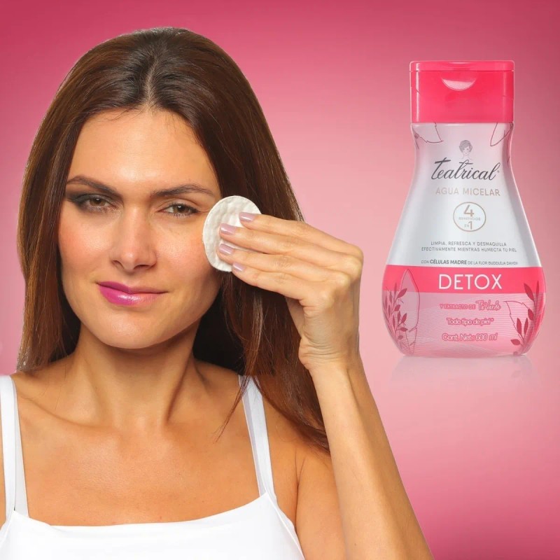 Agua Micelar Teatrical Detox Con Células Madre 600 Ml