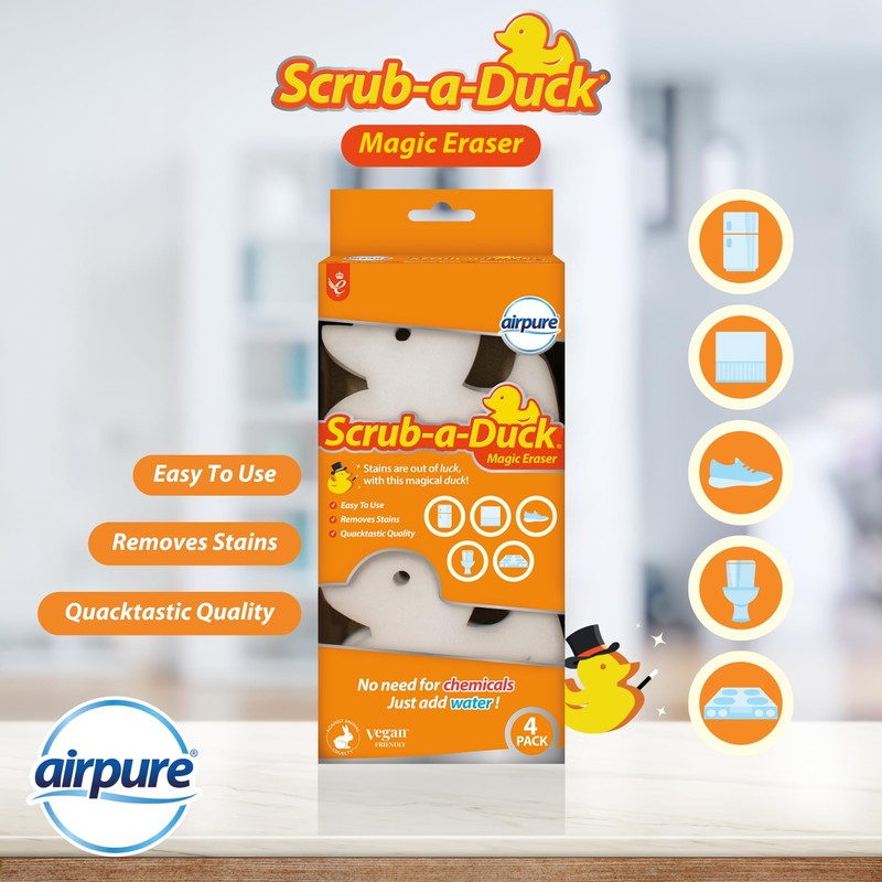 airpure Scrub-a-Duck Magic Eraser | Easy to Use | Removes