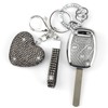 YIKECASE Key Fob Cover with Diamond Keychain Car Key Holder