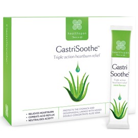 healthspan Healthspan Gastrisoothe Heartburn & Acid Reflux (24 Sachets) | Triple-Action Formula Soothes Stomach Lining, Fights Acid Reflux & Neutralises Acidity | Aloe Vera | Mint Flavour | Vegetarian