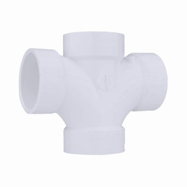 CHARLOTTE PIPE 1 1/2 DWV Double Sanitary TEE DWV (Drain, Waste and Vent) (1 Unit Piece)