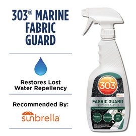 303 Marine Fabric Guard - Restores Water and Stain Repellency To Factory New Levels, Simple and Easy To Use, Manufacturer Recommended, Safe For All Fabrics, 32oz (30604CSR)