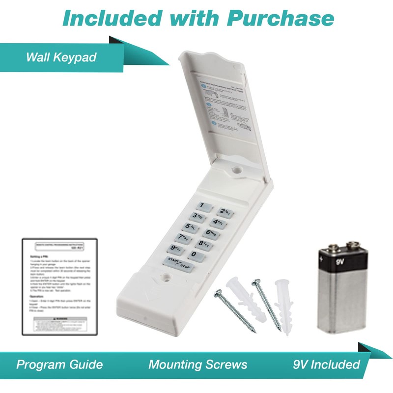 Garage Stop Door Opener Remote Keypad for Linear (MDTK)