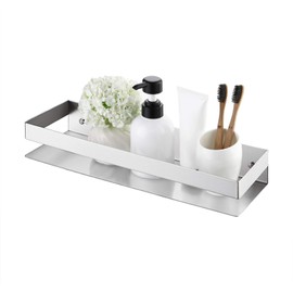 KES Bathroom Shower Shelf Stainless Steel Bath Shelf Basket Caddy Square Modern Style Rustproof Wall Mounted Brushed Finish, BSC205S40A-2