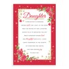 Regal Publishing Sentiment Christmas Card Daughter - 9 x 6