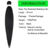 Pre Streched Braiding Hair Extensions 30 Inch 3 Packs Black