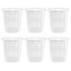 Afromy 6-Pack 45 L Plastic Laundry Basket, 16.54" Tall Clothes