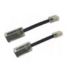 2 x Telephone Cable Detangler Anti Tangle Telephone Handset Cable 360 Degree Rotation Landline Cord Black