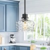 Emak 8 Inch Pendant Lights Kitchen Island, Black Pendant Light
