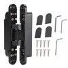 Hidden Door Hinges, Invisible Hinges for Hidden Door Silver Flush