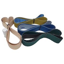 2X72 Leather Honing Belt with Assorted 9 Pack of Flexible 2X72 inch Sanding Belts