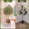 VeriNatural Artificial Olive Tree 6FT - Large Fake Olive Trees