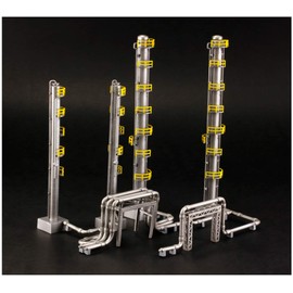 PM OfficeA PP080 Industrial Zone Series B Distillation Tower, Total Height: Approx. 6.7 inches (170 mm), Non-scale, Plastic Model