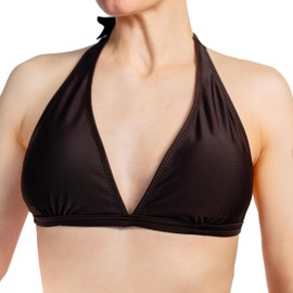 Aquarti Women's Bikini Top, Design 041 - To Tie / Brown, 40