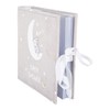 Cute and Beautiful Neutral Grey Suede Baby Shower Photo Album