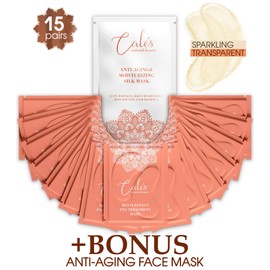 Under Eye Patches for Puffy Eyes Collagen Eye Mask for Dark Circles Gel Under Eye Pads for Wrinkles with Hyaluronic Acid Clear Eye Masks Under Eye Bags Treatment Men and Woman (15 pairs)