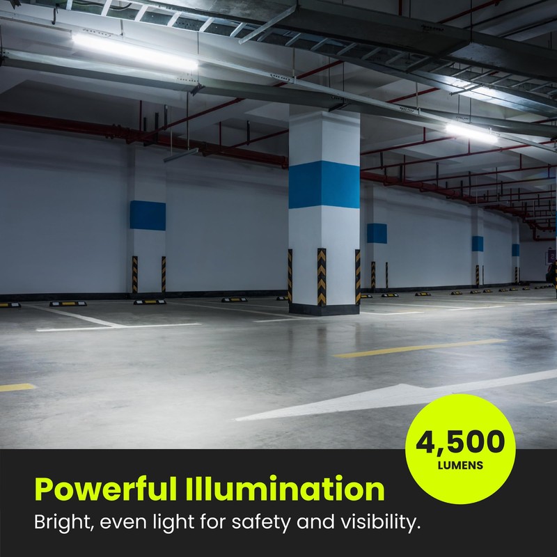 Feit Electric 4ft LED Dual Lamp Shop Light, 4500 Lumens,