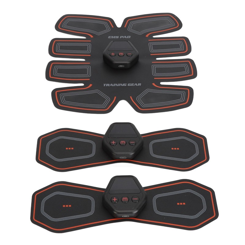 Abdominal Muscle Trainer 10 Modes PU Leather USB Rechargeable Micro