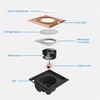 Bathroom Exhaust Fan with LED Light,Ventilation Fan Light Combo for