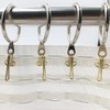 Ucatcher 100 Pack Metal Curtain Header Tape Drapery Hooks, Gold