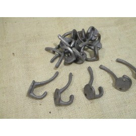 MIDWEST CRAFT HOUSE 25 COAT HOOKS HAT KEYS POTS PANS DOG LEASH STORAGE ORGANIZATION RAW CAST IRON