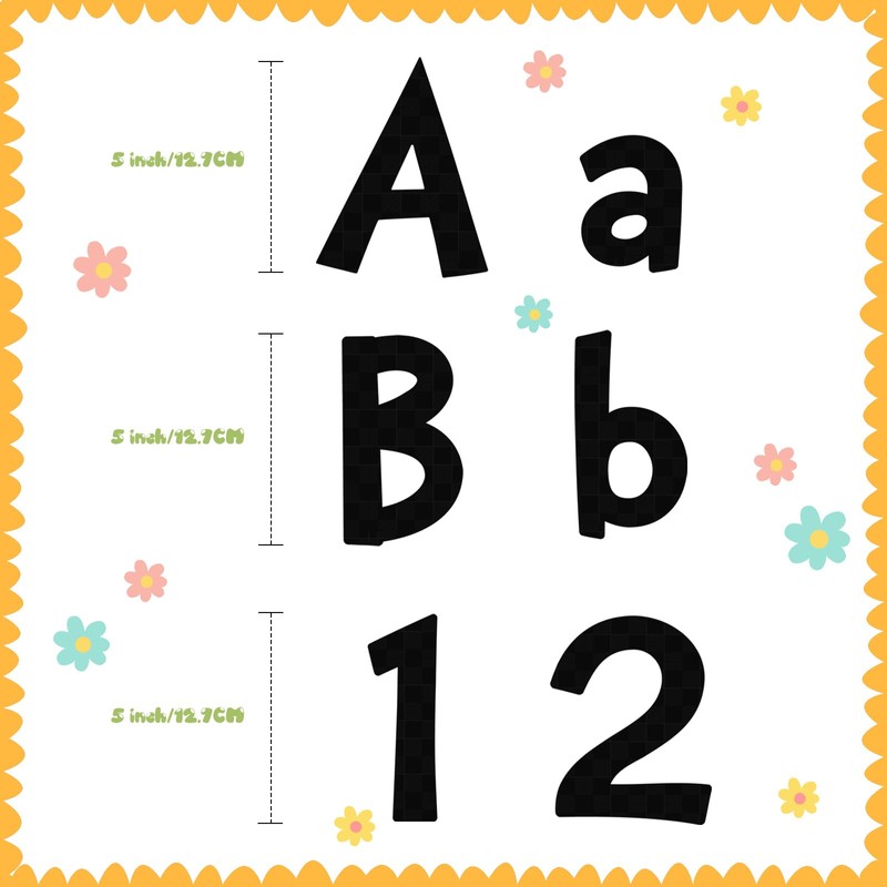 Tenare 134 Pieces 5 Inch Bulletin Board Letters for Classroom