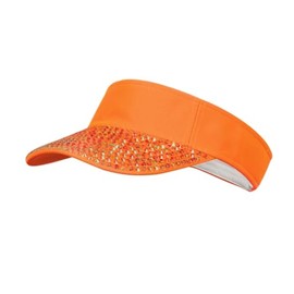 WILBERS & WILBERS 20309 - Sun Protection with Rhinestones, Sun Visor, Sun Visor, Accessories for Festival
