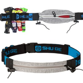 Team One Day Running MatePRO Marathon Pouch, Supervised by Japanese National Players, Running Pouch, Bibs Belt, Waterproof Pockets, 4 Gels Included, gray