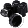 Tapones de válvula de neumático, 100 Piezas de plástico Negro