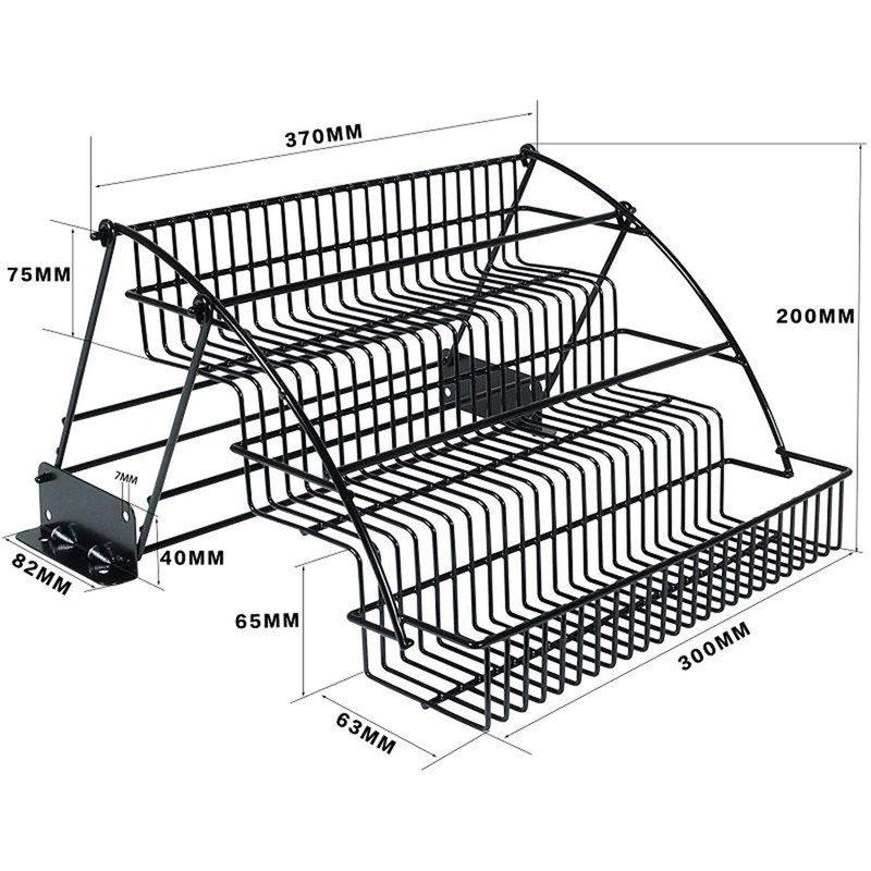 ILWorkTLs 3 Tier Spice Rack Organizer, Retractable Kitchen Storage Organiser,Pull
