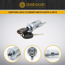 Dasbecan Ignition Switch Lock Cylinder Assembly with 2 Keys Compatible with Toyota 4runner 2003-2009,Sequoia 2001-2007,Solara 2004-2008,Avalon 2003-2005,Replace# 89703-33070