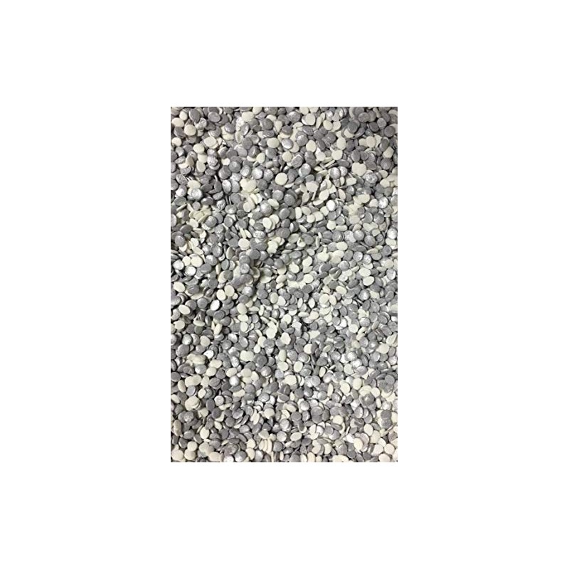 Sequin Confetti Sprinkles for Cakes and Cupcakes 4 oz (White