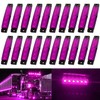 KEING Purple 3.8" 6 LED Trailer Marker Lights Sealed, LED