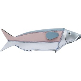 Elcommune Pouch Mini Fish Case Silver & Smoke FC-36