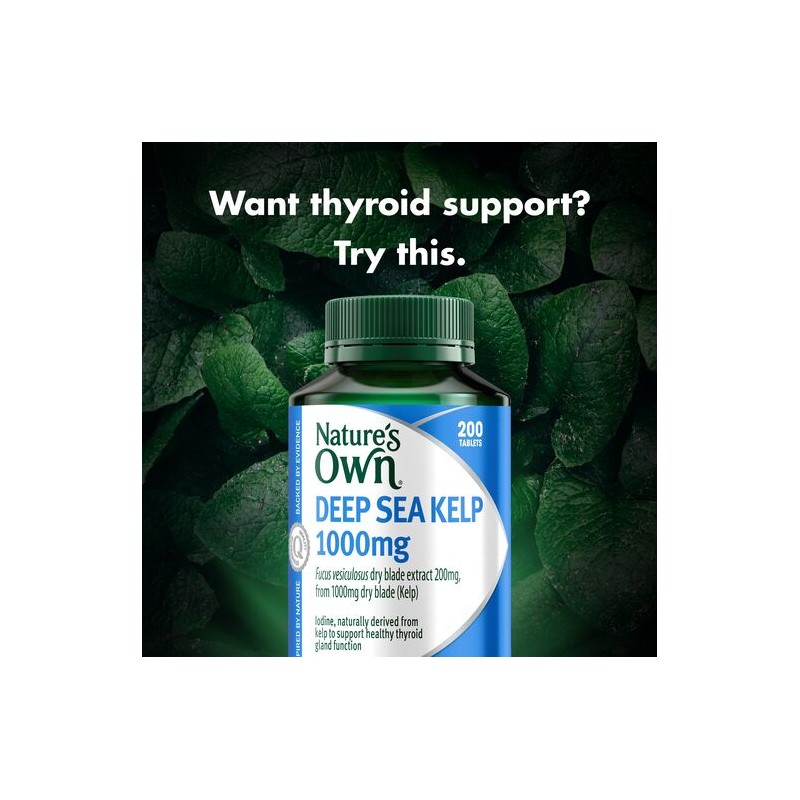 Nature's Own Kelp 1000Mg 200 Tablets