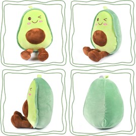 FSSPLJHYJ Avocado Plush Toy, Cute Avocado Cushion, Kids Soft Cushion Toy, as Boy and Girl Birthday Gift Doll Ornament Decoration (30 cm)