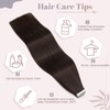 UK-Fashion-Shop Tape in Hair Extensions Human Hair Dark Brown Tape