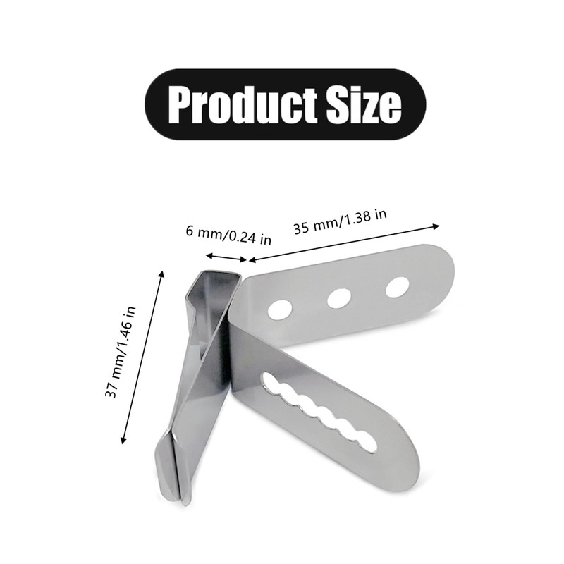 DKJEkdje 6 Pcs Thermometer Probe Holder Clip Professional Pot Clip