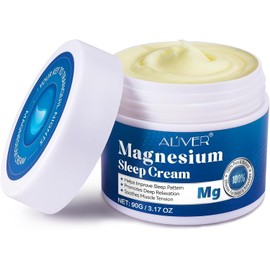 Pure Magnesium Cream 90g | Magnesium Oil Lotion for Sleep & Muscle Relief | Soothing Topical Butter for Feet, Legs, & Body Relaxation