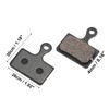 X AUTOHAUX 4 Pair Semi Metal Disc Bike Brake Pads